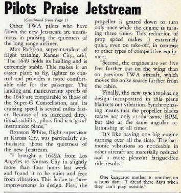 TWA Skyliner, May 23, 1957
(Source: Parkison Family via Woodling) 