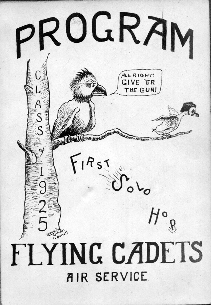 Brooks Field, TX Flying Cadet Solo Document, 1925 (Source: Woodling)