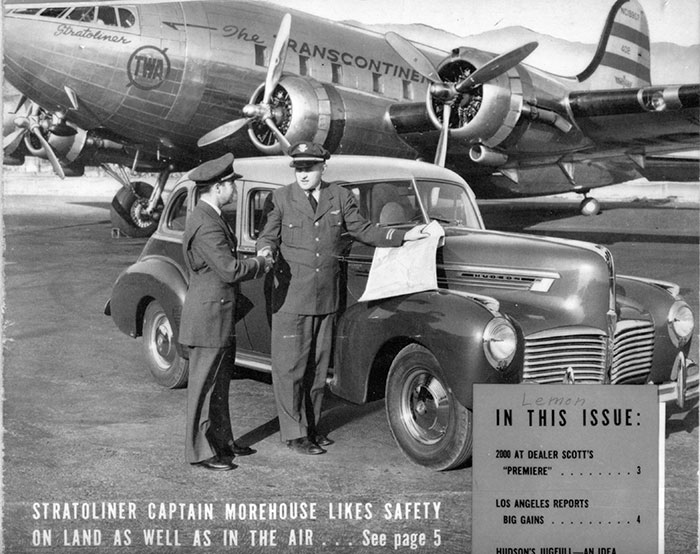 Morehouse With 1941 Hudson and Boeing 307 (Source: Woodling)