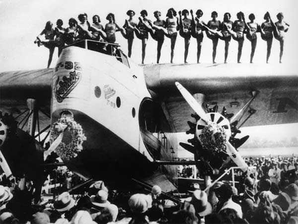 Fokker F-32 With Dancers on Wing, Ca. 1930 (Source: Web)