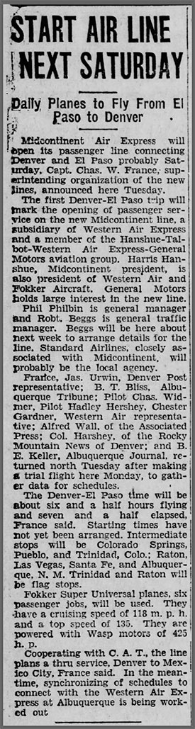 El Paso Evening Post (TX), September 17, 1929 (Source: newspapers.com) 
