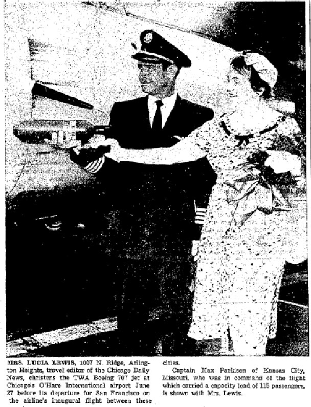 Chicago Daily Herald, July 16, 1959 (Source: Parkison Family via Woodling)