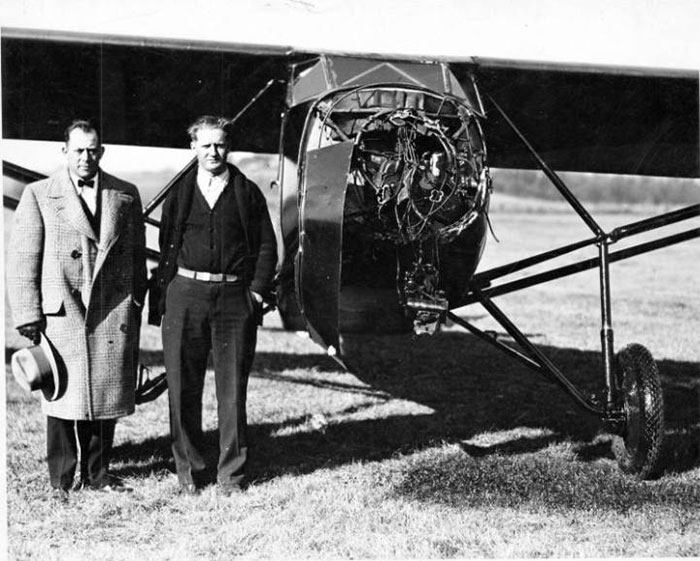 Lawrence M. Pedigo (L) and Kenneth "Beans" Hunter Ca. 1928-1933 (Source: MVD) 